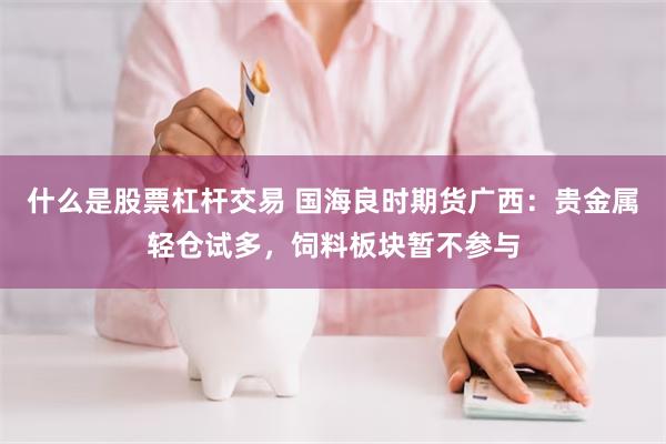 什么是股票杠杆交易 国海良时期货广西：贵金属轻仓试多，饲料板块暂不参与