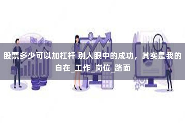 股票多少可以加杠杆 别人眼中的成功，其实是我的自在_工作_岗