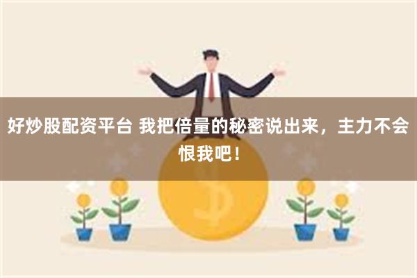 好炒股配资平台 我把倍量的秘密说出来，主力不会恨我吧！